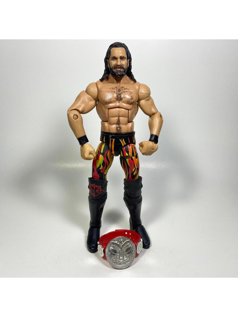 6.75” Mattel WWE Elite Series 64 Seth Rollins Figure - INCOMPLETE / READ DESC.